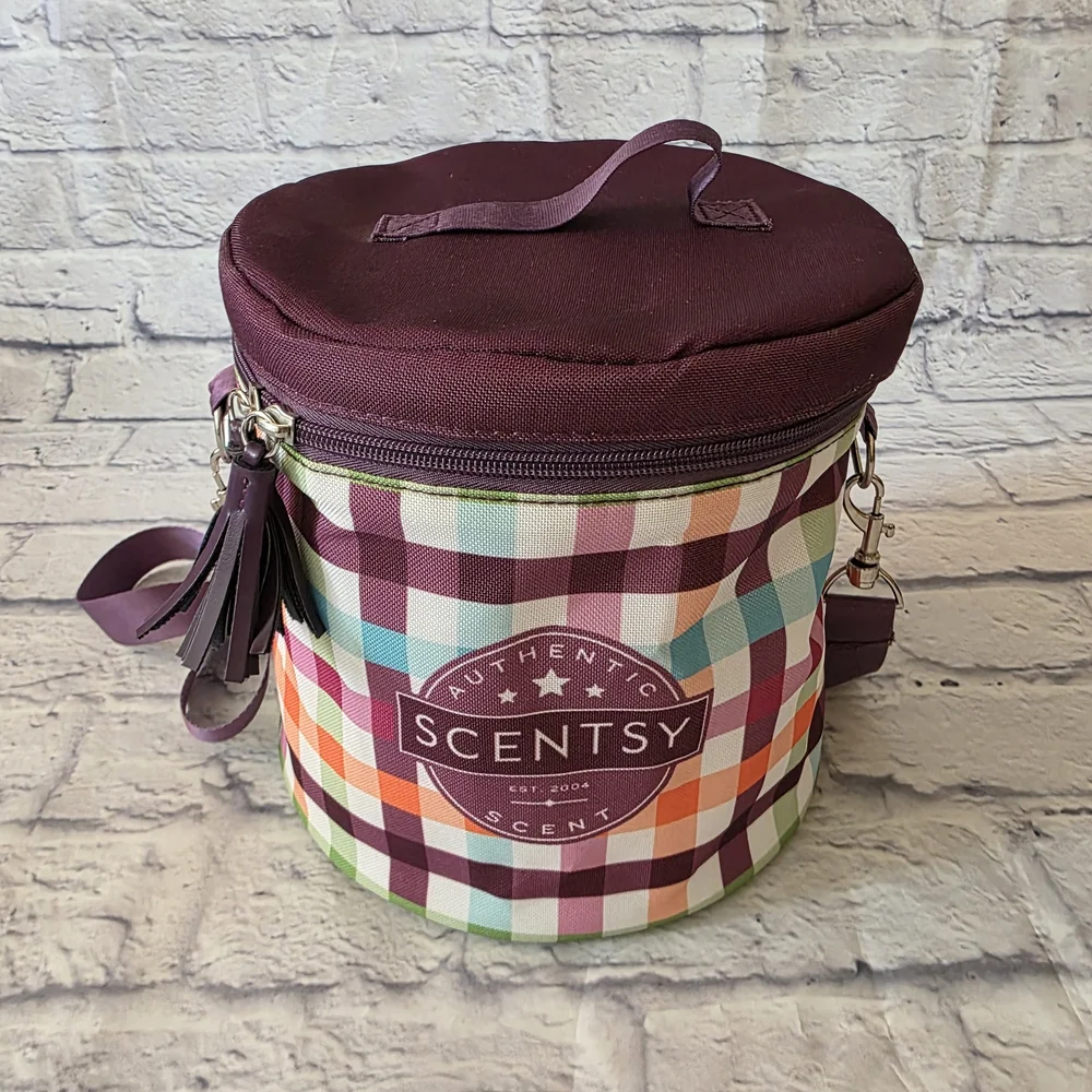 Scentsy Multicolor Insulated Plaid Storage Bag